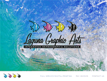 Tablet Screenshot of lagunagraphicarts.com